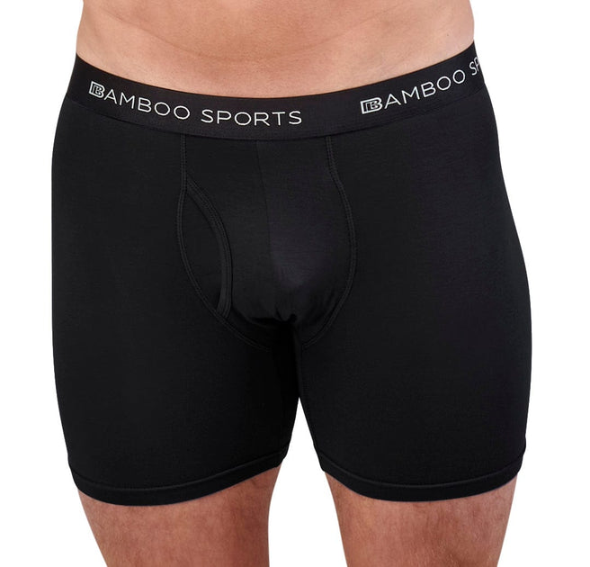 Men's Sustainable Solid Black Boxer Briefs Underwear – MANBUNS