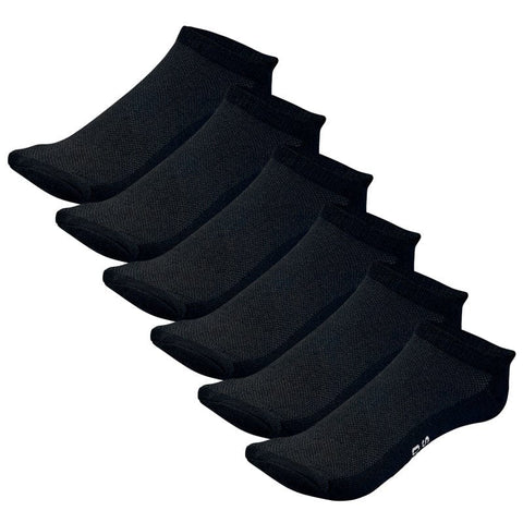 Bamboo Sports Now Show Sock Black / Small / 6 Pack Unisex No Show Bamboo Socks