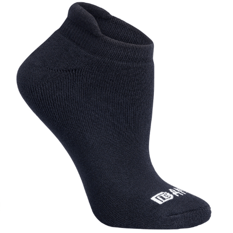 Bamboo Sports Black / Medium New Premium No Show Socks, Pack of 4