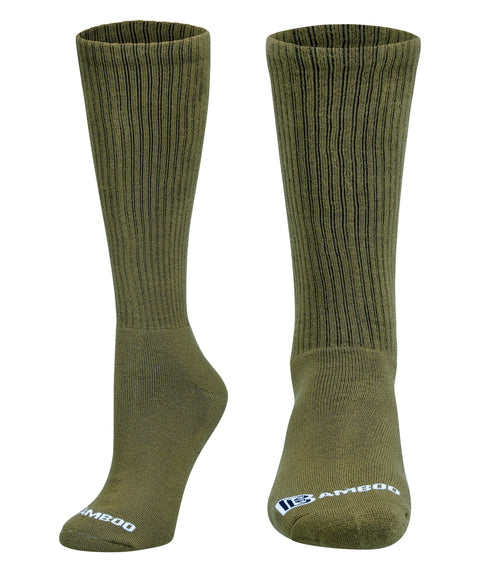 Bamboo Sports Socks NEW! Knee high Premium Crew Socks (2 Pack)