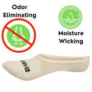 Bamboo Sports Bamboo Sports Super Low Cut No Show Bamboo Socks- Breathable, Moisture Wicking, Odor Eliminating, 4 Pair
