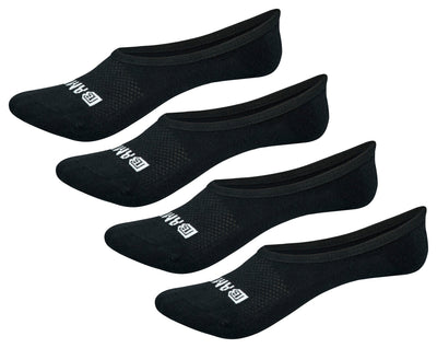 Bamboo Sports Black / Small Bamboo Sports Super Low Cut No Show Bamboo Socks- Breathable, Moisture Wicking, Odor Eliminating, 4 Pair