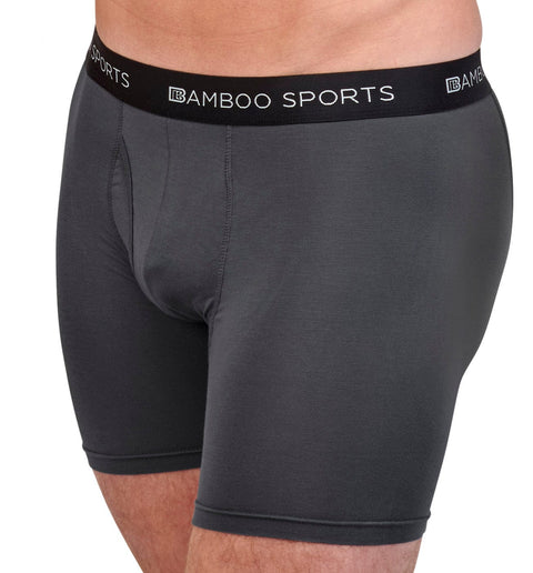 Bamboo Sports Mens No Fly Bamboo Underwear Briefs- Super Soft & Comfortable  Fit - black - S : : Fashion