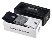 Bamboo Sports Premium Crew Socks Gift Box Men's Size 9-12