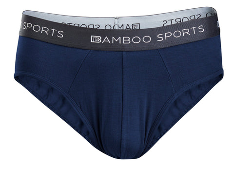 Bamboo Sports Small / Navy Blue Men's Bamboo Underwear Briefs Available in all sizes & 3 Colors, 4 Pack