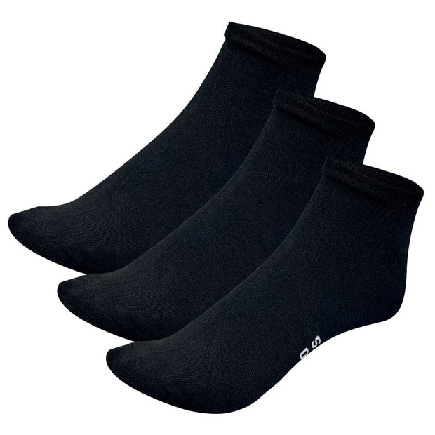 Bamboo Sports Socks Small / Black / 3 Pack Quarter High Bamboo Socks