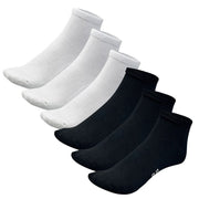 Bamboo Sports Socks Small / Black & White / 6 Pack Quarter High Bamboo Socks