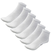 Bamboo Sports Socks Small / White / 6 Pack Quarter High Bamboo Socks